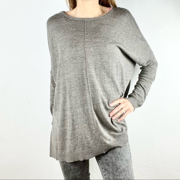 CABI | 🐨 Dark Heathered Gray Thin Knit Oversized Loose Sweater - Picture 14 of 14